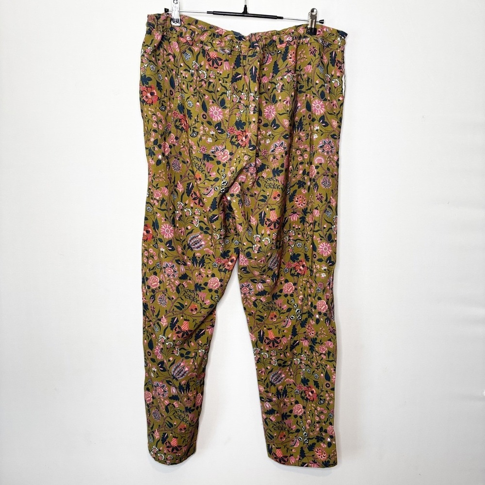 Sundance Lounge Pants Size XL Floral Drawstring Waist Relaxed Fit Casual - Picture 6 of 9